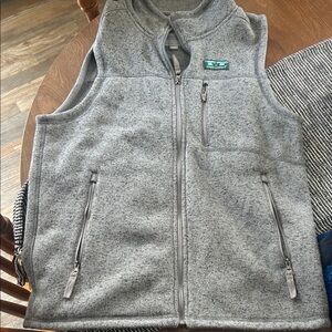 Simply Southern Heather Gray Fleece Vest